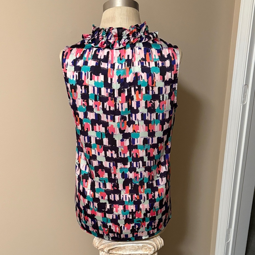 Nine West Colorful Abstract Pattern Top - Picture 2 of 3